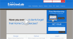 Desktop Screenshot of exercise-lab.com